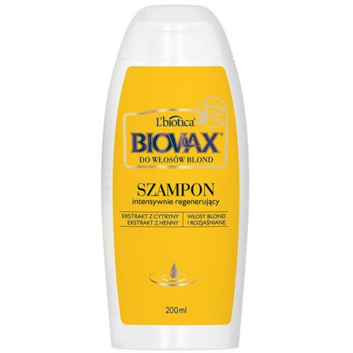 lbiotica biovax intensywnie regenerujący szampon do włosów blond opinie