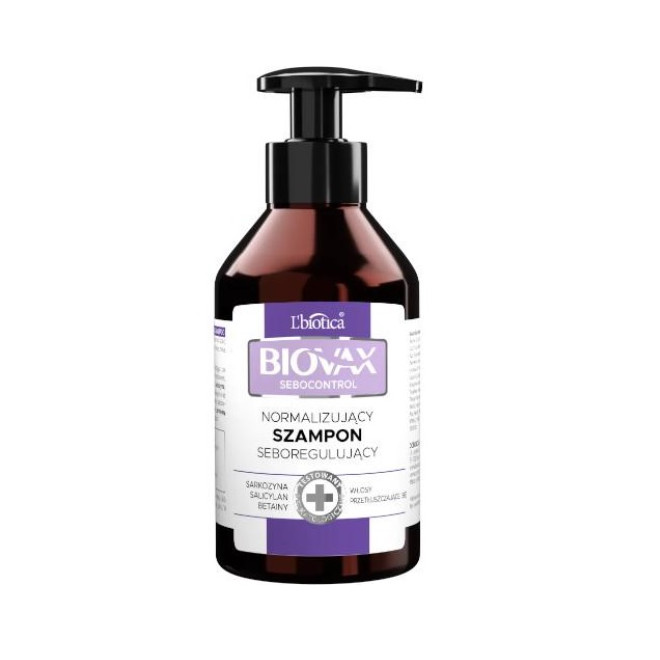 lbiotica biovax szampon do włosów przetłuszczających szampon