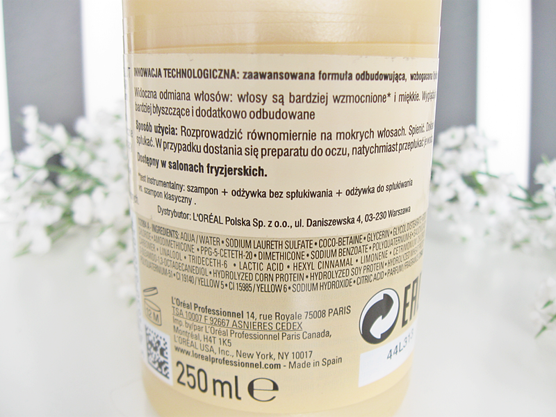 loreal absolut repair lipidium szampon skład