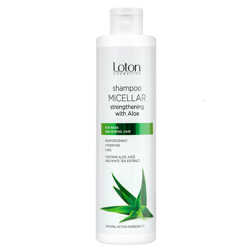 lotion cosmetic szampon z aloesem