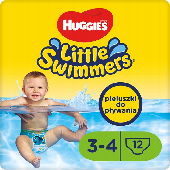 majteczki do pływania huggies little swimmers rozmiar 3-4