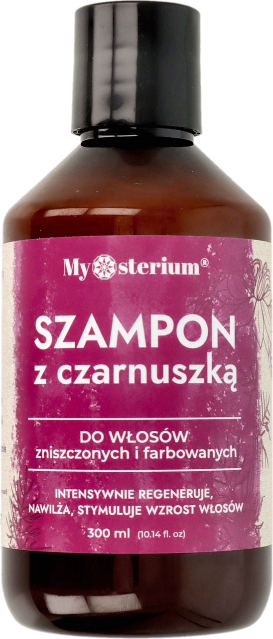 mysterium szampon wzmacniający czarnuszka żeń-szeń bergamotka kofeina 300 ml
