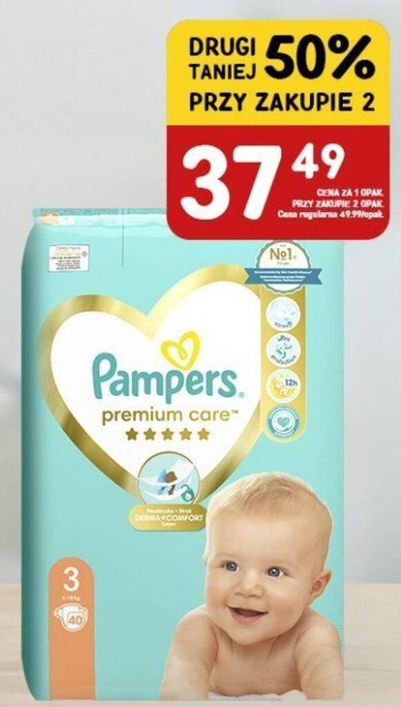 netto pieluchy pampers premium care 3 80 szt cena