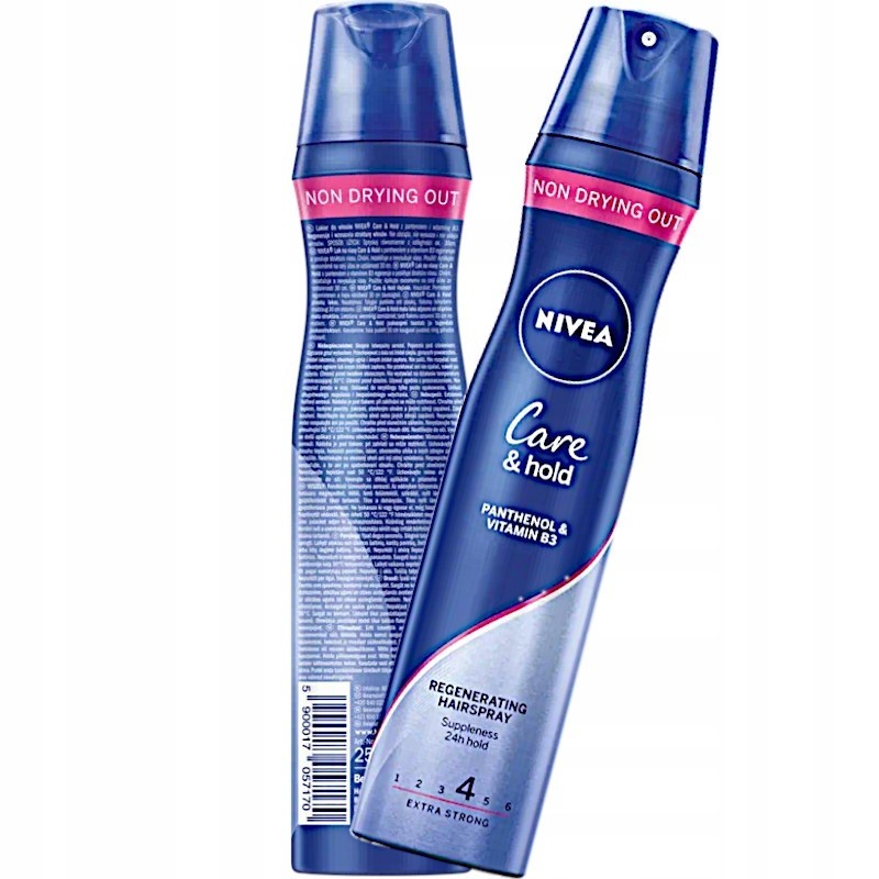 nivea care & hold lakier do włosów regenerujący 250 ml