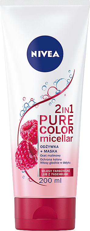 nivea odżywka maska do włosów pure color micellar