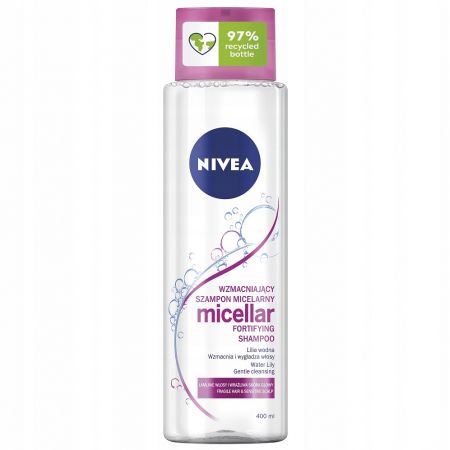 nivea wzmacniający szampon micelarny wzbogacony o lilię wodną 400 ml