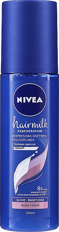 niveahairmilkekspresowa regenerująca odżywka do włosów o strukturze grubej