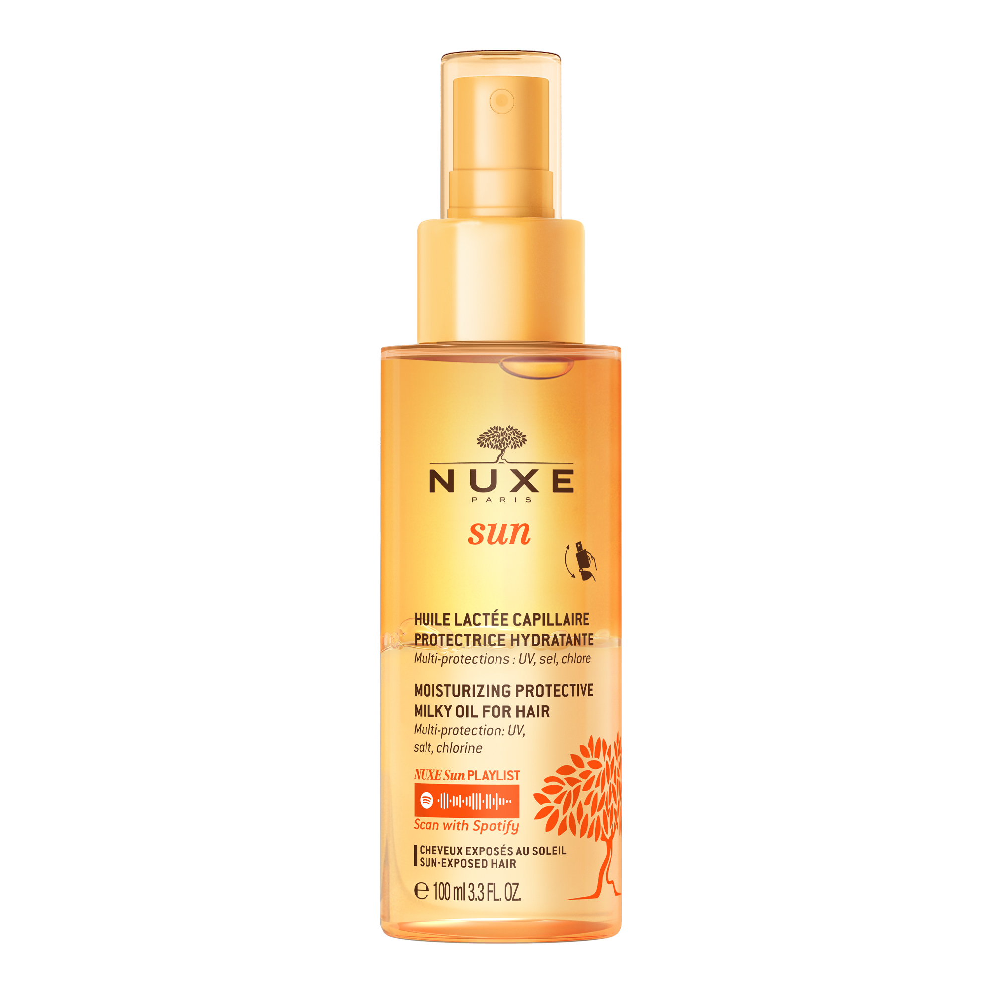nuxe sun nawilżający mleczny olejek do włosów opinie