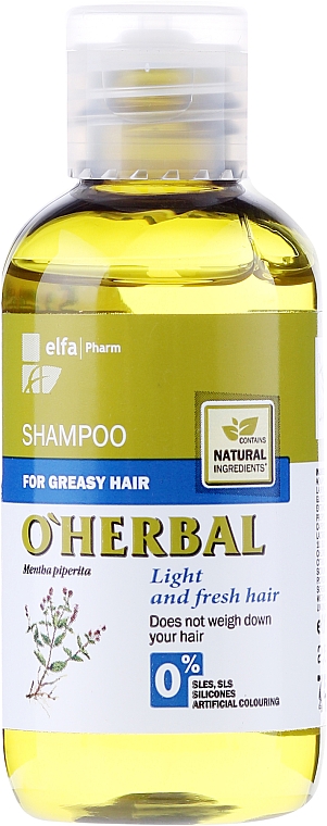 o herbal szampon ekstrakt z mięty włosy przetłuszczające się