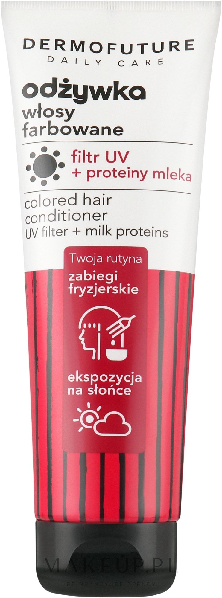 odżywka do włosów farbowanych z filtrami uv spray