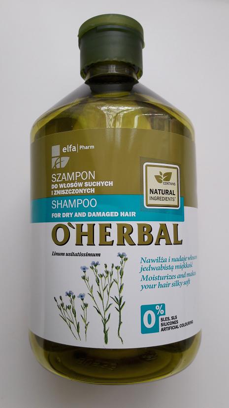 oherbal szampon z lnem do włosów suchych