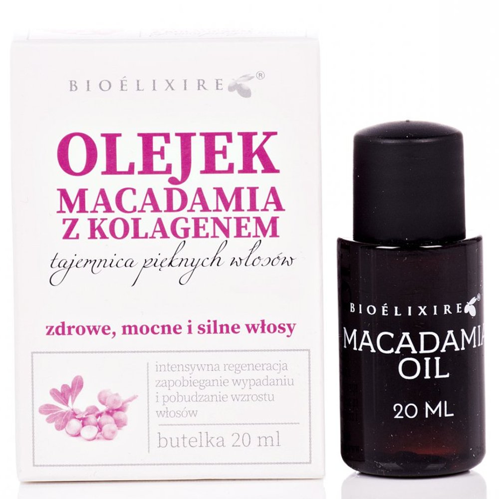 olejek macadamia z colagenem do włosów