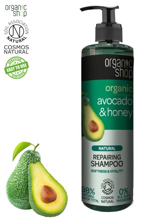 organic shop szampon awokado skład