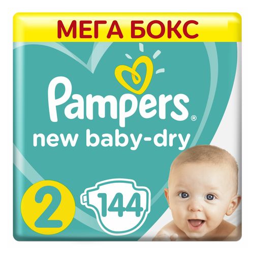 pampers 2 new baby dry 144 sztuki