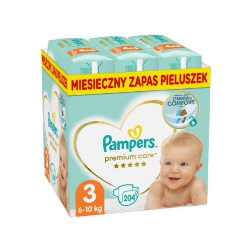 pampers 3 204 sztuk