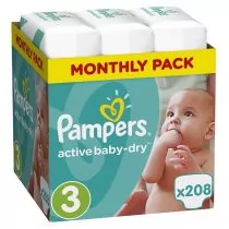 pampers 3 208 szt cena