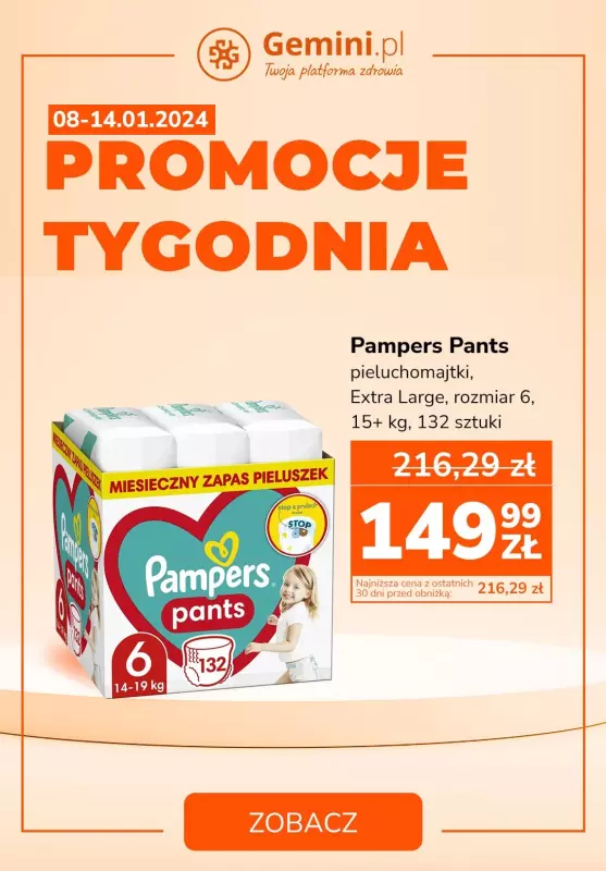 pampers 4 promocje gemini