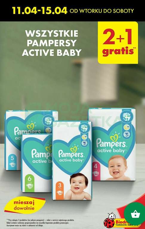 pampers activ baby biedronka