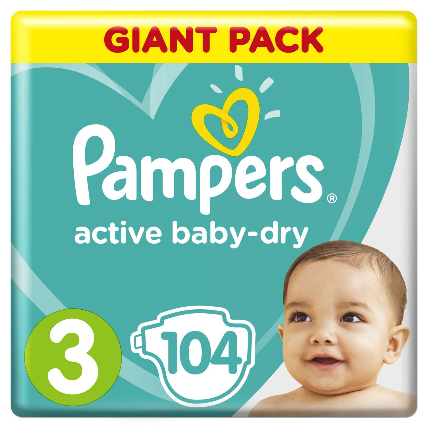 pampers active baby 3 104 szt