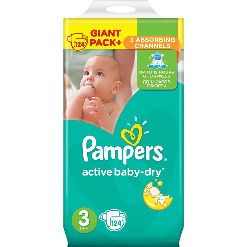 pampers active baby 3 124