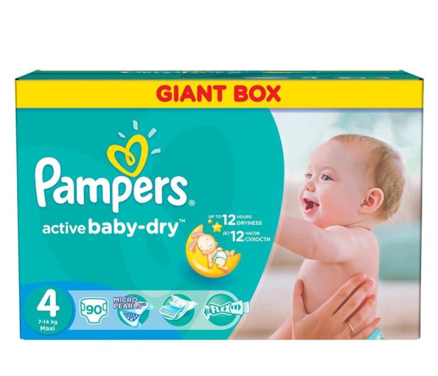 pampers active baby 4 90 szt