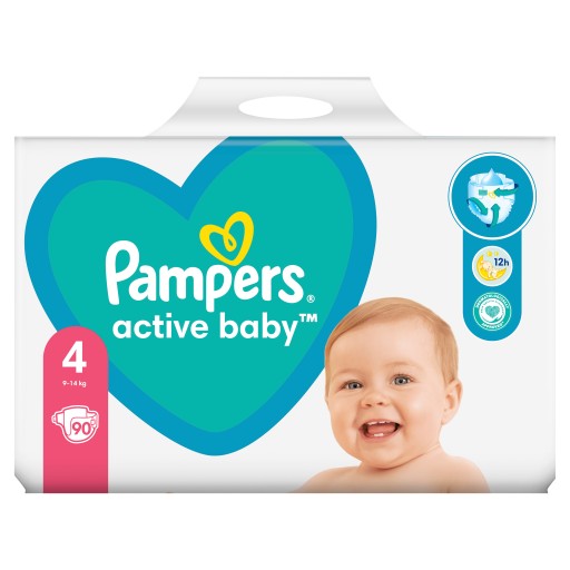 pampers active baby 4 90 szt