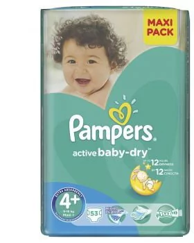 pampers active baby 4+ maxi plus 120 szt