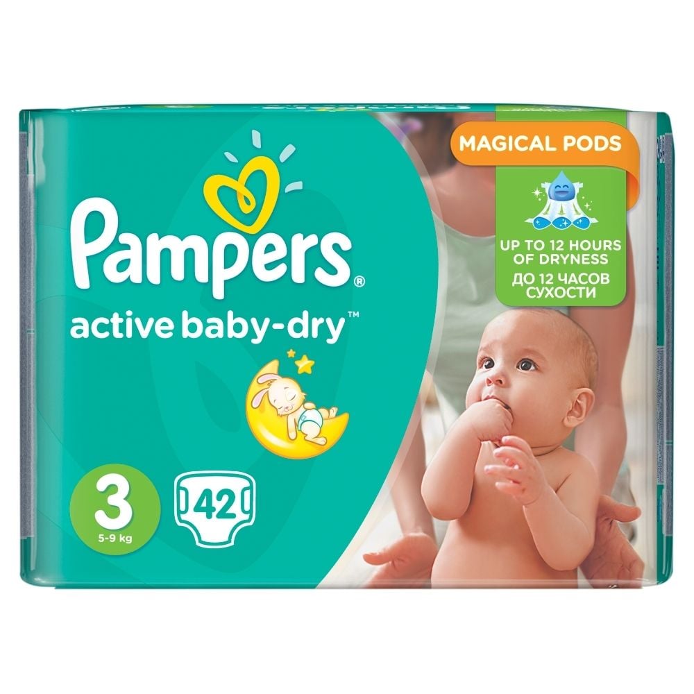 pampers active baby pieluchy 3 midi 42szt pieluszki