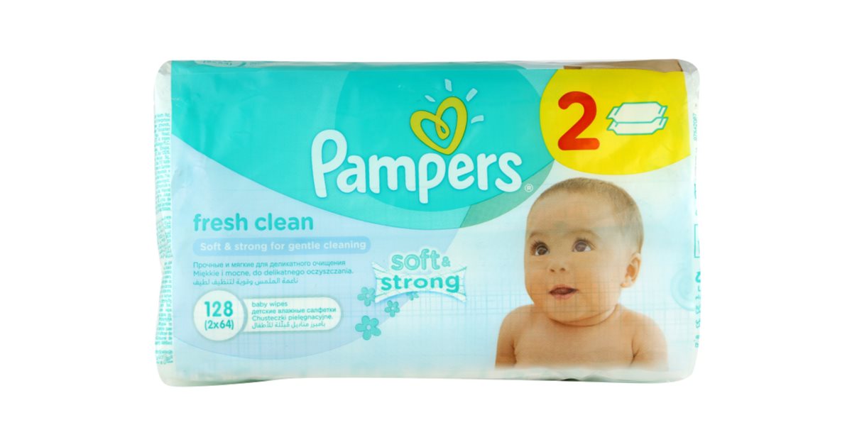 pampers fresh clean 2x64