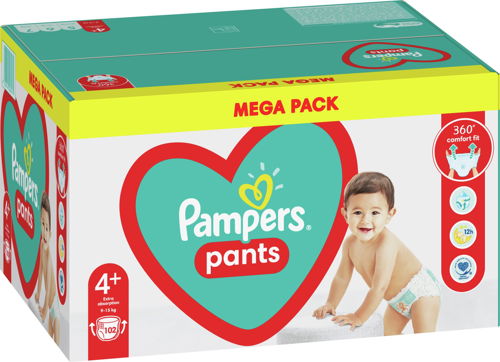 pampers mega pack 4 pants