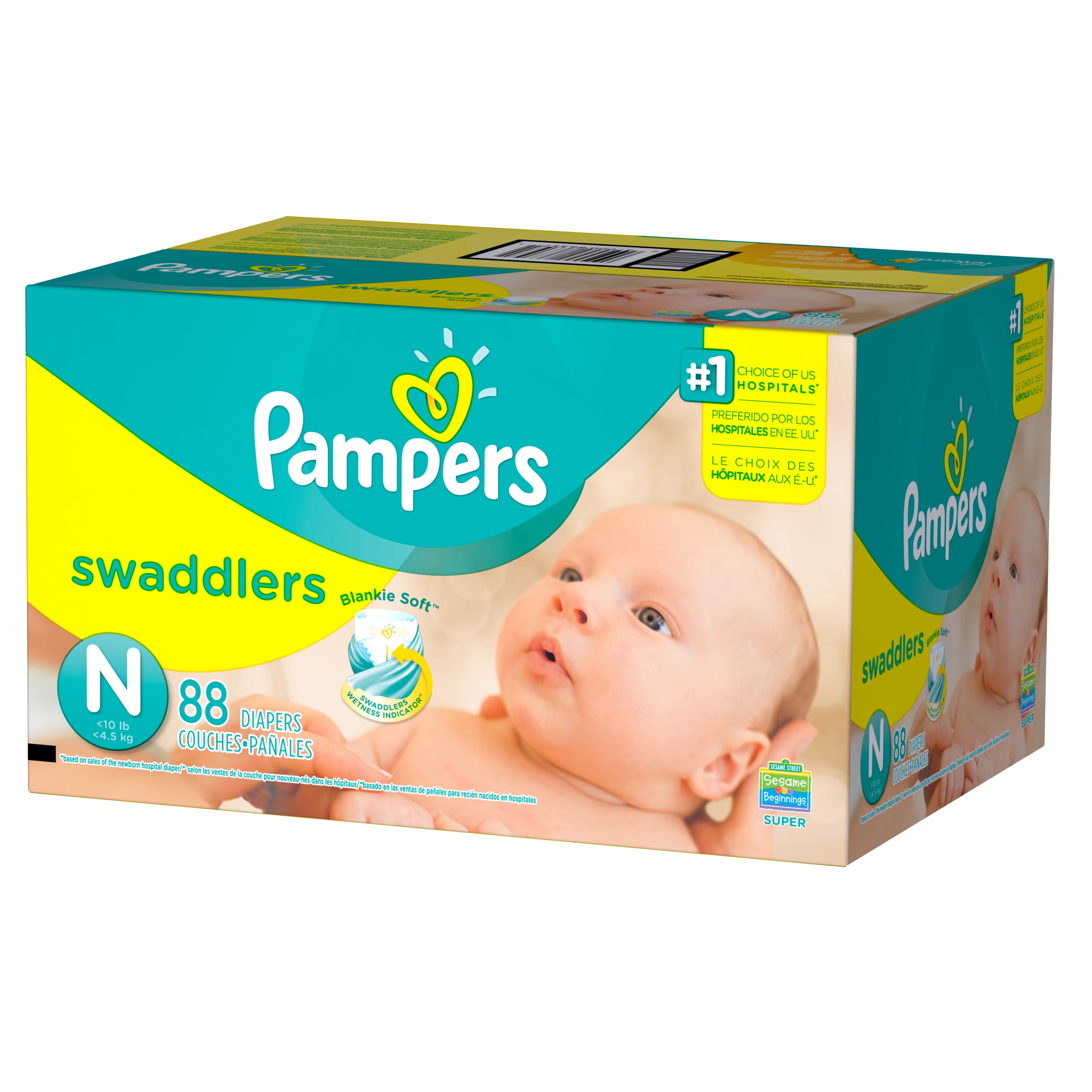 pampers newborn tanio