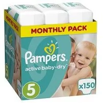 pampers pieluszki active baby 5 junior 150 szt