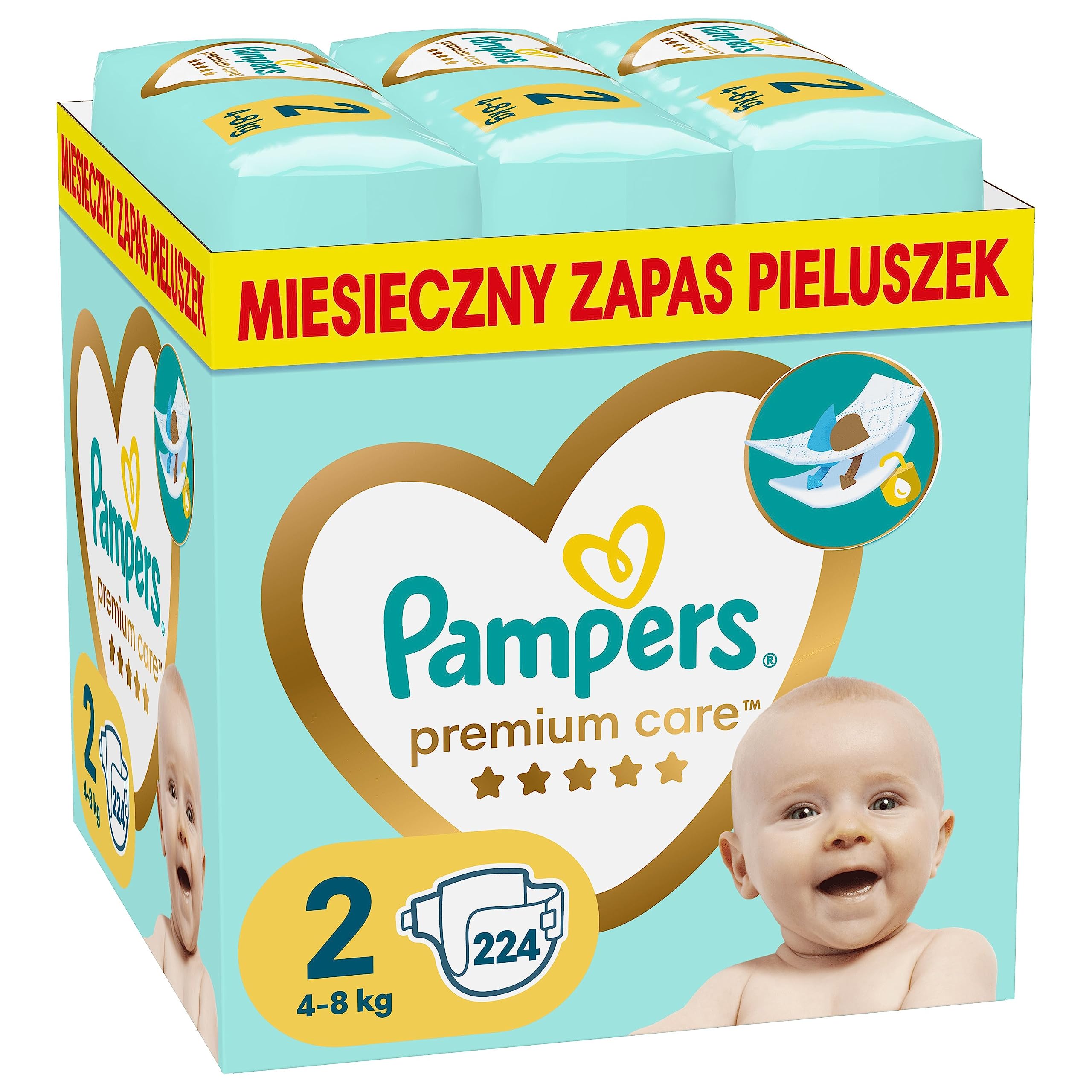 pampers premium care 2 96 sztuk