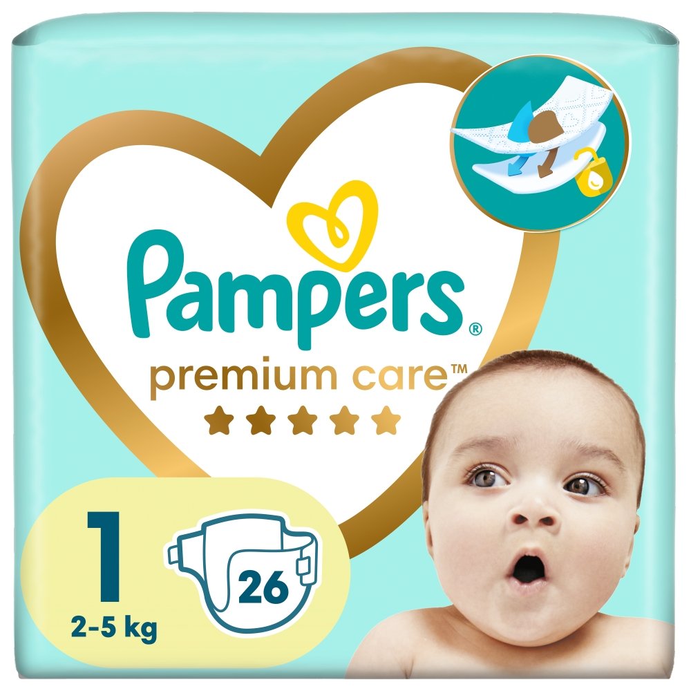 pampers premium care pieluchy 1 new baby 2-5 kg