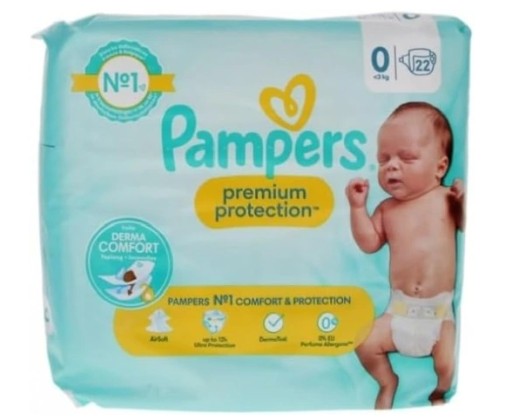 pampers premium protection 1 22szt