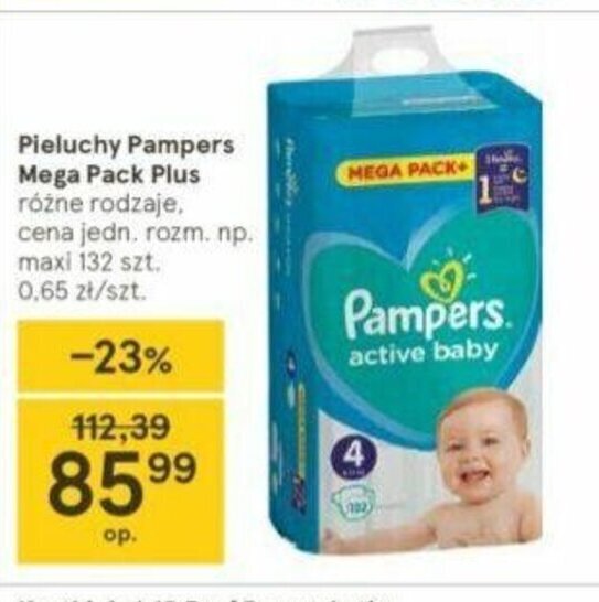 pampers promocja tescp