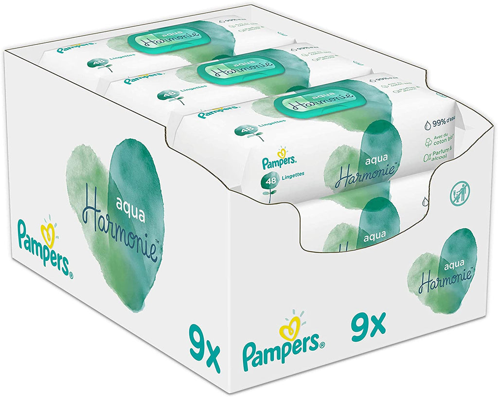 pampers pure water 9