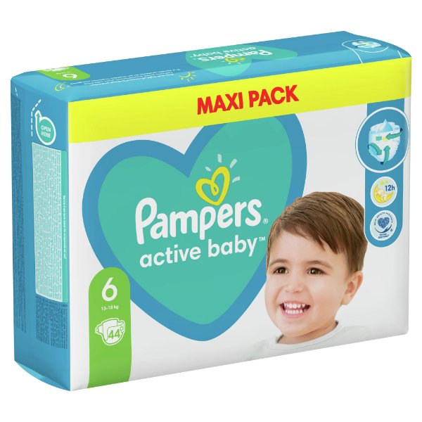 pampers roz 6 active baby dry 43 szt