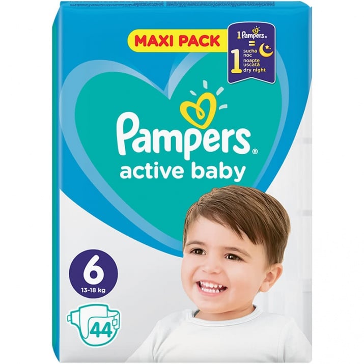 pampers roz 6 active baby dry 43 szt