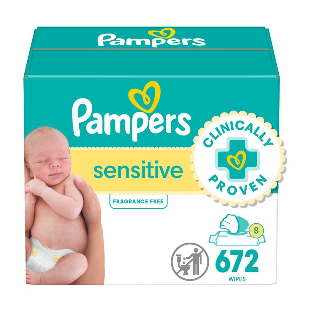 pampers sensitive 12x baby wipes