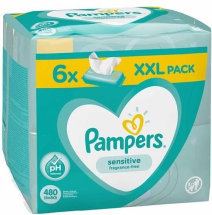 pampers sensitive chusteczki nawilżane dla niemowląt 80 szt