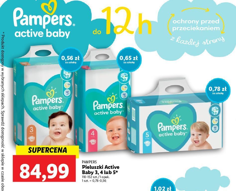 pampersy pampers lidl