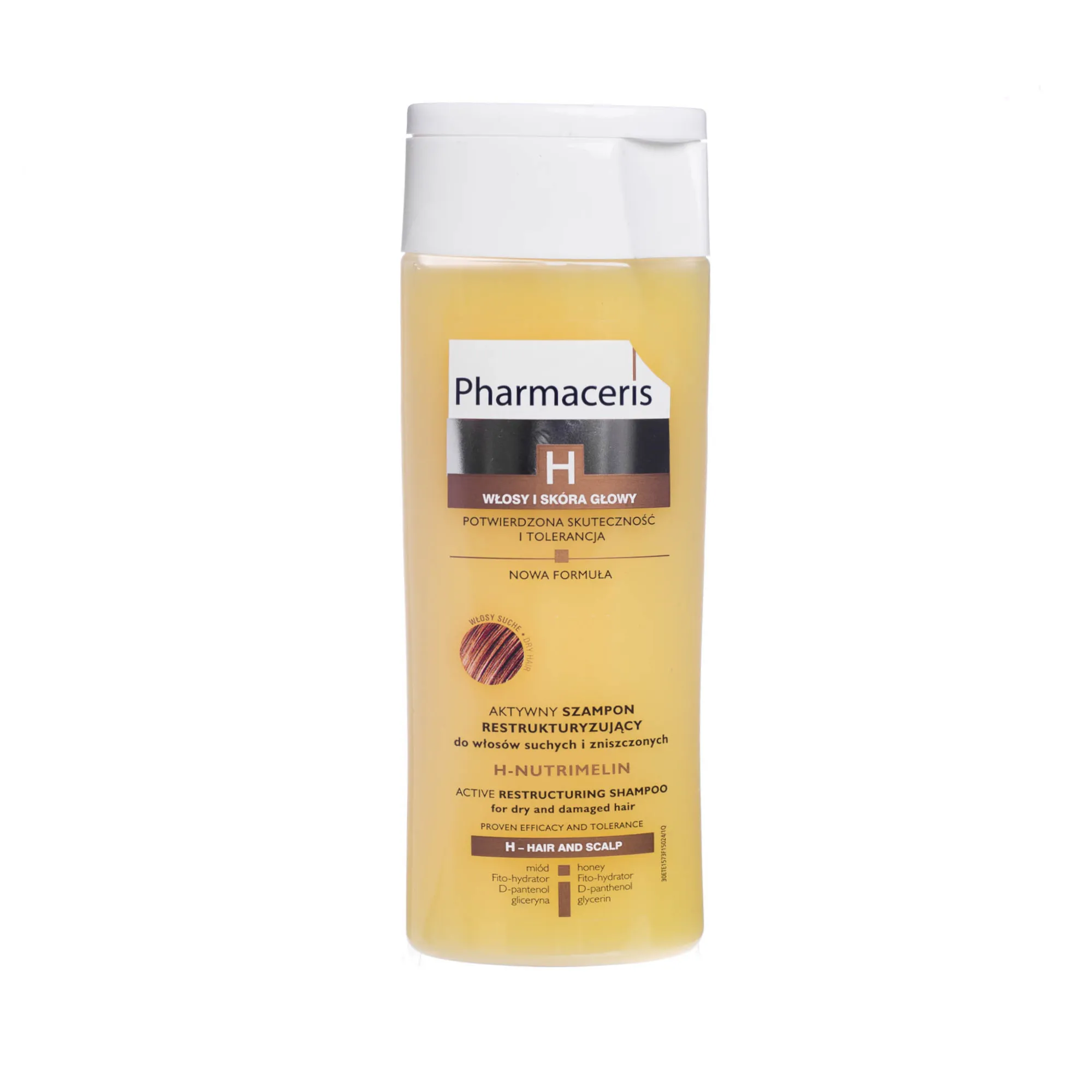 pharmaceris h nutrimelin szampon restrukturyzujący do włosów suchych 250ml
