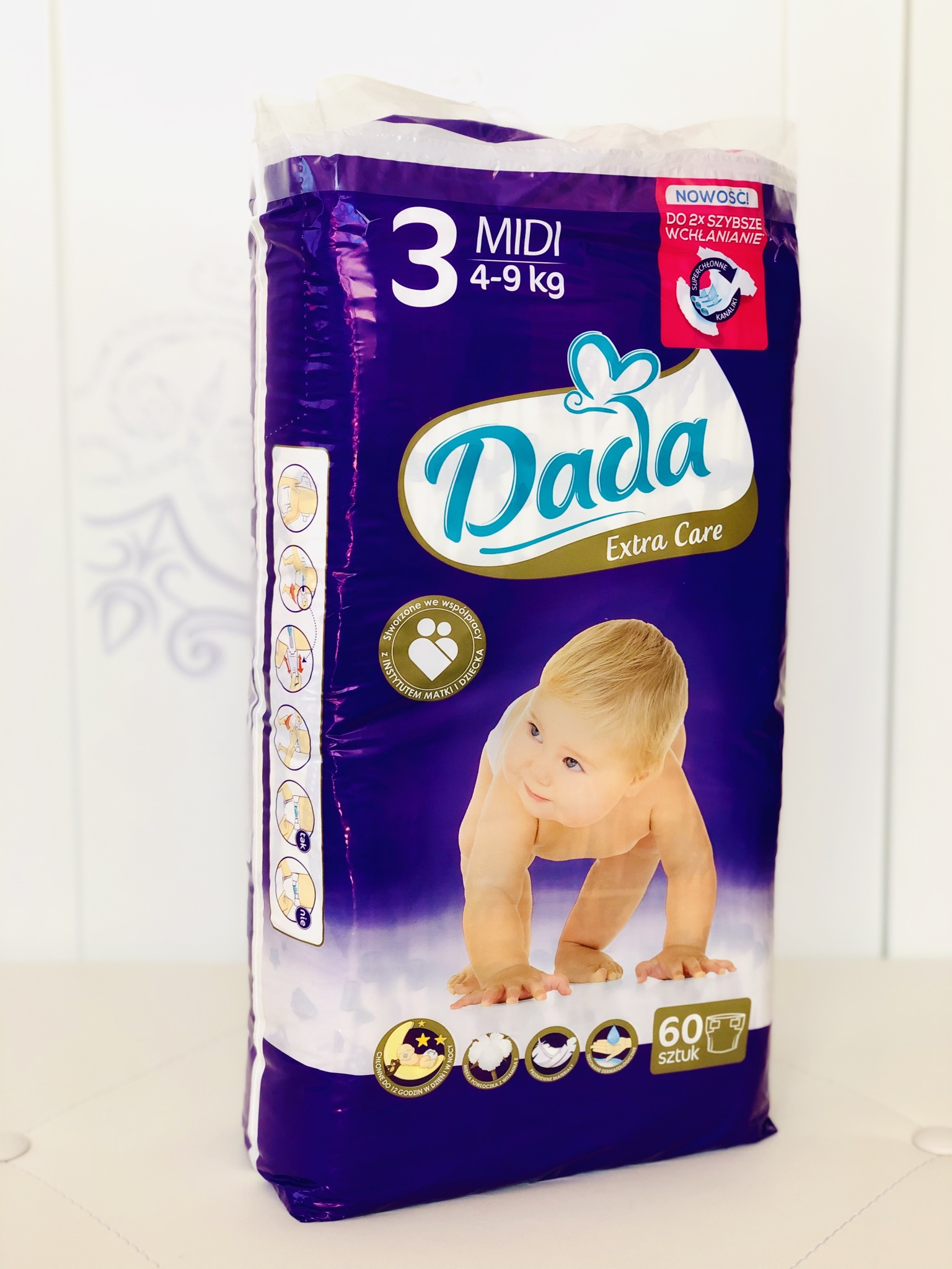 pieluchy dada extra care 3 60szt