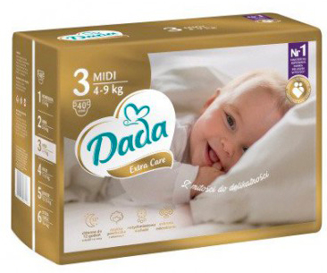 pieluchy dada extra care 3 box