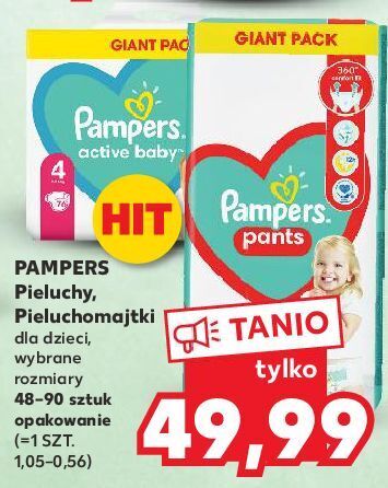 pieluchy pampers 4 caufland