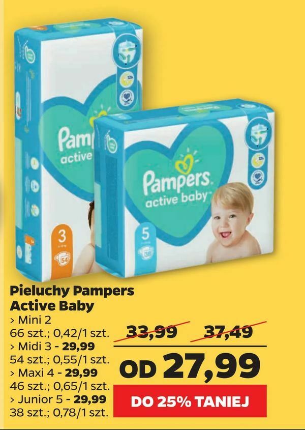 pieluchy pampers netto