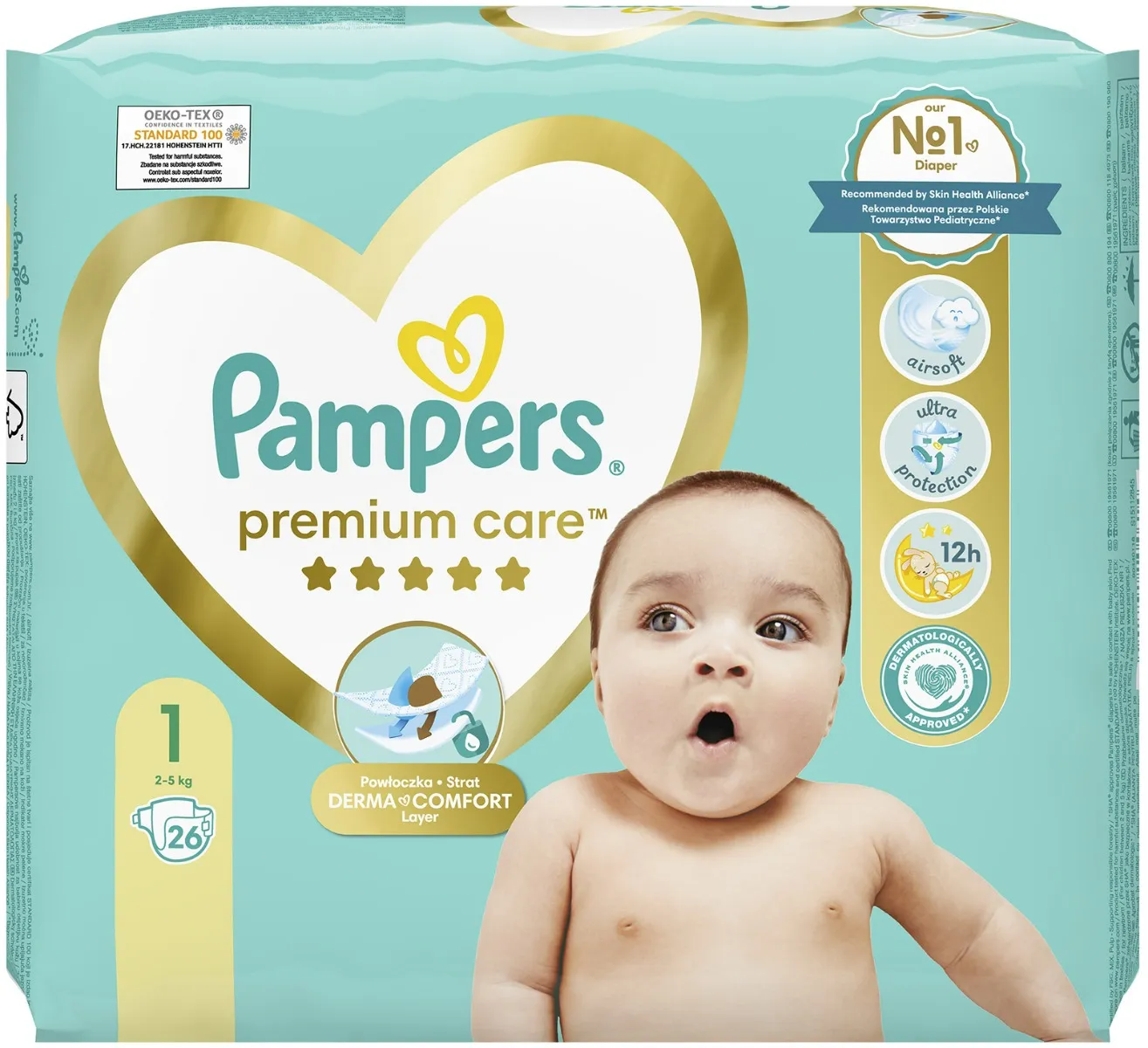 pieluchy pampers premium 1