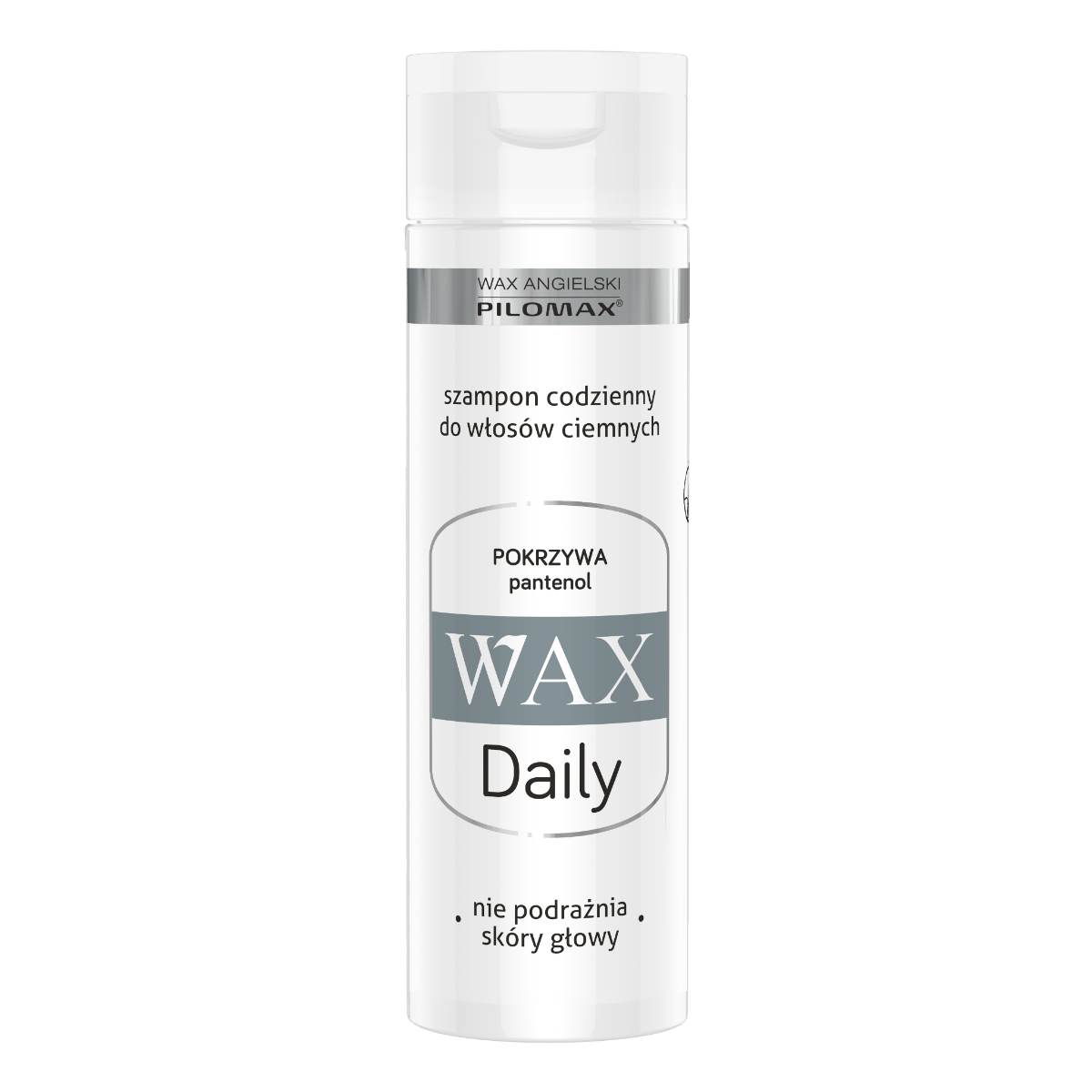 pilomax wax daily szampon z pantenolem do włosów ciemnych 200ml