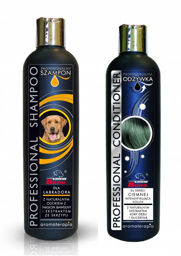 profesjonalny szampon pielęgnacyjny dla psa rasy labrador firmy super beno